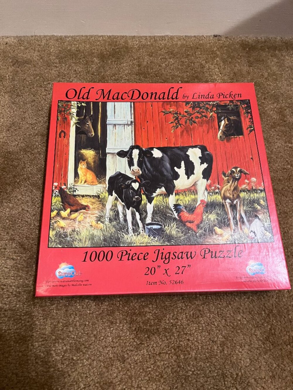 Old McDonald Cow Puzzle by Linda Picken